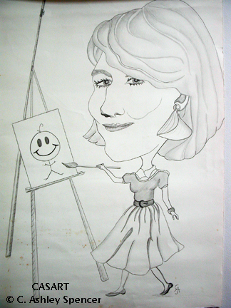 my-caricature/Casart Blog. Drawing & Photo by C. Ashley Spencer