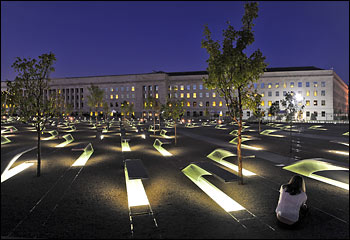 Pentagon Memorial. Photo by Bill O\'Leary -- The Washington Post Pentagon Memorial. Photo by Bill O\'Leary -- The Washington Post