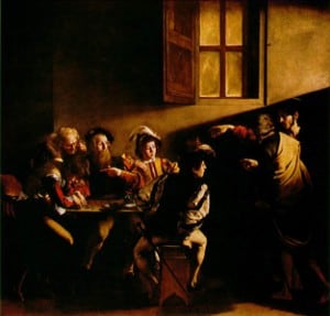The Calling of St. Matthew by Caravaggio (1599-1600)