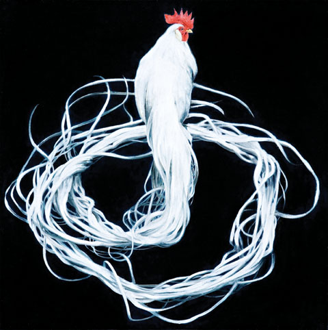 cover of the Artist\'s Lunch, Michael Zavros, White Onagadori