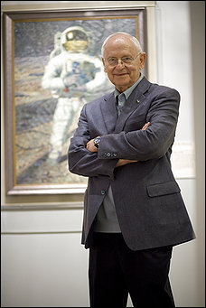 Alan Bean. Photo by Michael Temchine For The Washington Post