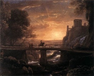 Ideal View of Tivoli, painted in 1644 by Claude Lorrain