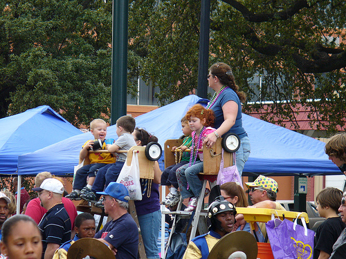 Mardi Gras Ladders from Virtually Shocking.com blog