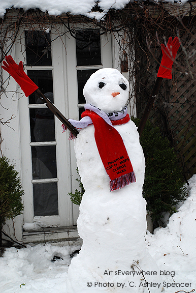 Peter\'s Snowman. Photo by Peter Spencer Peter\'s Snowman. Photo by Peter Spencer