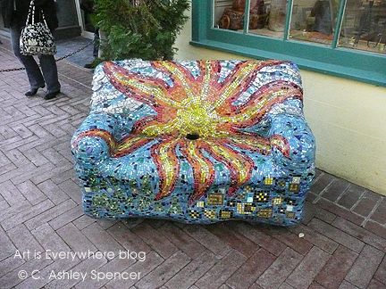 Mosaic Chair in Charlottesville. Photo by Piers Spencer. ArtisEverywhere Mosaic Chair in Charlottesville. Photo by Piers Spencer. ArtisEverywhere