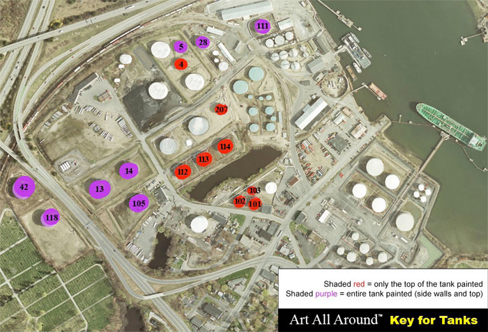Art All Around Competition Tank Farm Key. Photo from The Maine Center for Creativity