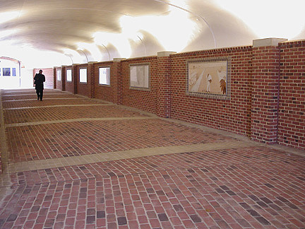 PTO Pedestrian Concourse Public Art Murals & photo by C. Ashley Spencer