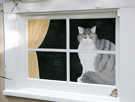 Tom Cat Mural Detail by C. Ashley Spencer