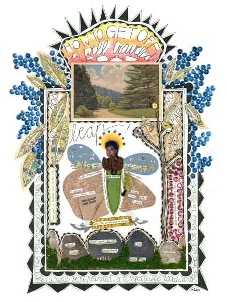 How to get off this well traveled road by Alex Todorovich @ Joan Hisaoka gallery How to get off this well traveled road by Alex Todorovich @ Joan Hisaoka gallery, Art is Everywhere blog