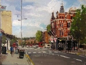 Adebanji Alade, London, oil sketches, via Urban Sketchers, as seen on Art Is Everywhere