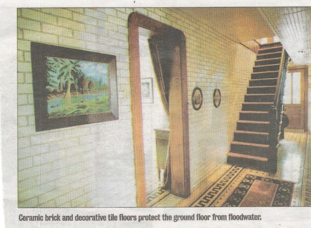 Steamboat house tile floor and wall via Times Picayune Steamboat house tile floor and wall via Times Picayune on Art Is Everywhere