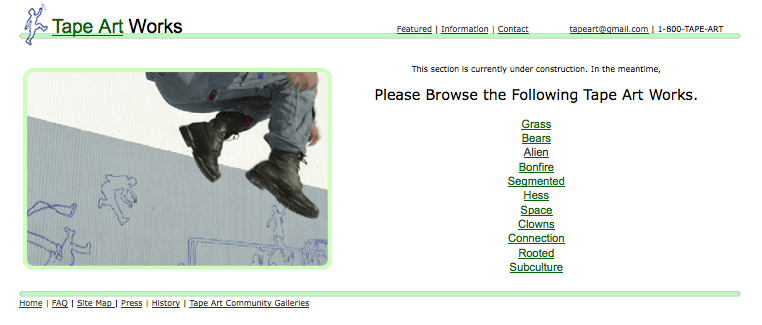 Tape-Art-Works by Michael Townsend, as seen on Art Is Everywhere