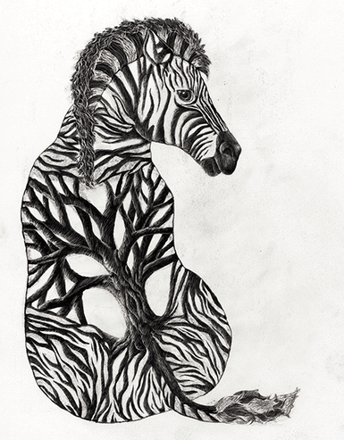 Zebra Tree_Brooke Duckart Zebra Tree_Brooke Duckart on Art Is Everywhere