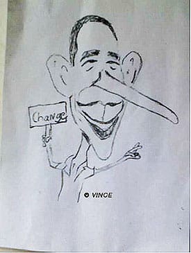 2_Obama-caricature-Vince_casartblog Obama caricature by Vince, as seen on Art is Everywhere