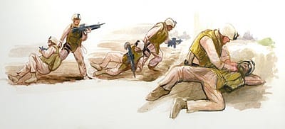 IronSgt1 by Kristopher Battles via his Sketchpad Warrior blog, seen on Art Is Everywhere