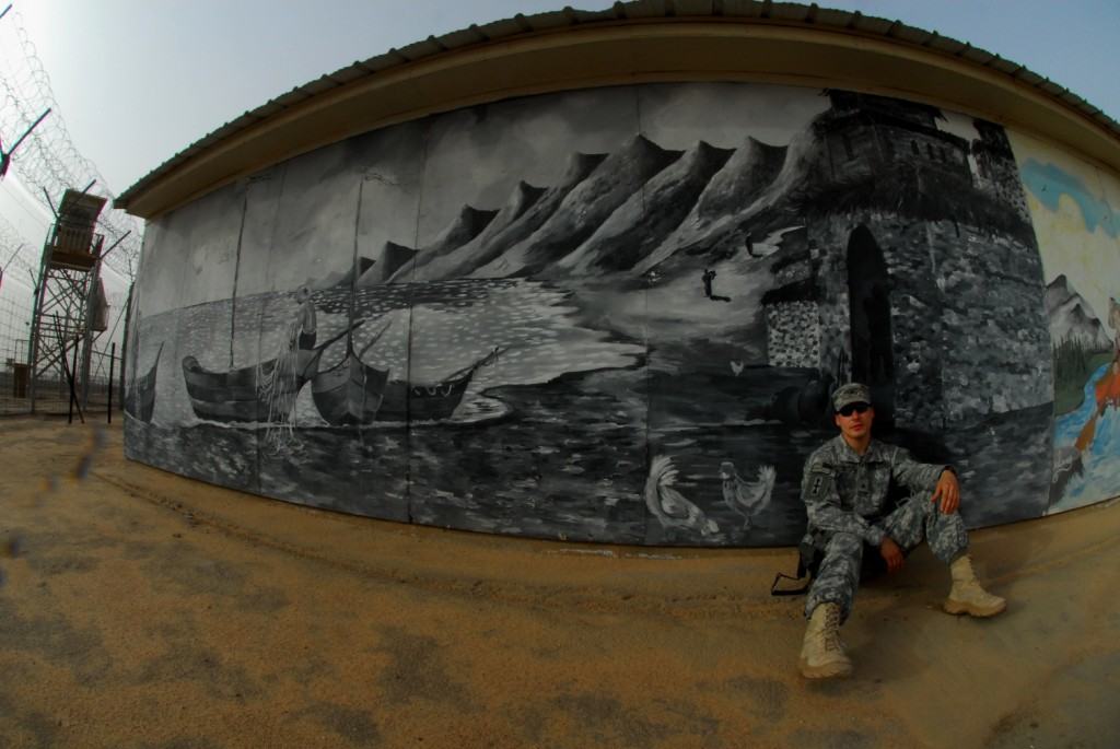 detainee mural on army.mil from homepage of United States Army, on Art Is Everywhere