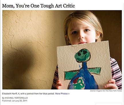 When art takes over article via NYT, as seen on Art-Is-Everywhere
