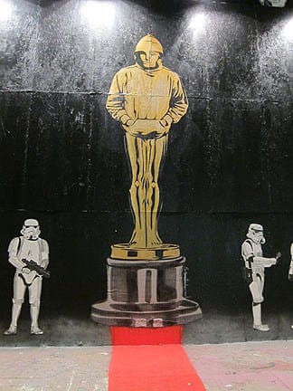 2B__Bansky by Mr-Brainwash-via dirtfloor_AIE Bansky mural by Mr Brainwash Studios, via Dirtfloor, as seen on Art-Is-Everywhere