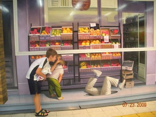 1_Trompe l'oeil mural via Silent I, as seen on Art Is Everywhere