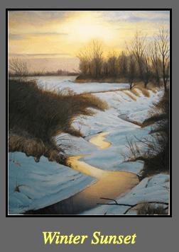 4_Steve Myles_Winter Sunset Steve Myles_Winter Sunset on Art Is Everywhere