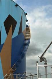 Portand oil terminal murals via The Forecaster Portand oild terminal murals via The Forecaster, seen on Slipcovers for your walls