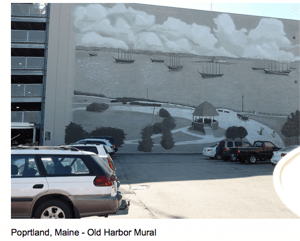Portland Main - Old Harbor Mural. Photo by LesNMeyers Portland Main - Old Harbor Mural. Photo by LesNMeyers, on Art Is Everyhwere
