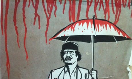 Pent up rage seen in Libyan graffiti, via the UK Guardian, seen on ArtisEverywhere