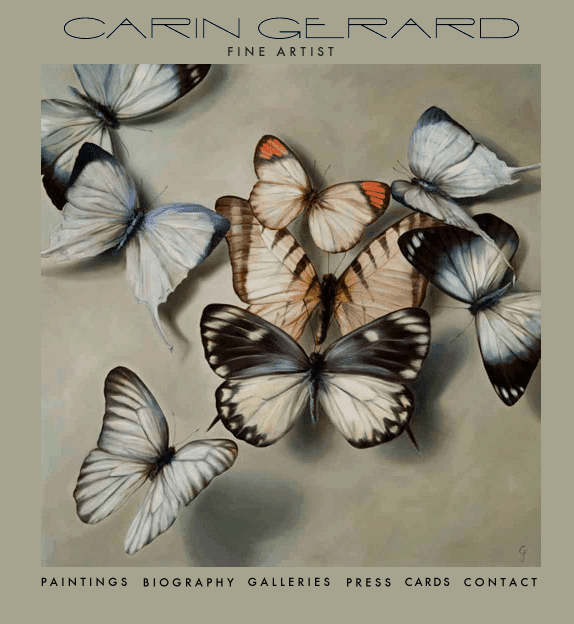 Carin Gerard butterlfies, as seen on Art Is Everywhere