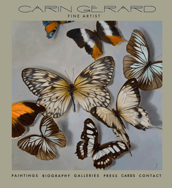 Carin Gerard butterfies, as seen on Art Is Everywhere
