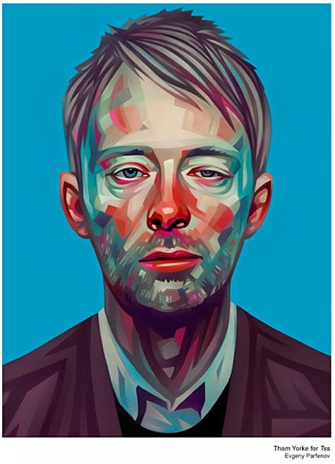 Tom Yorke Portrait by Evgeny Parfenov on Art Is Everywhere