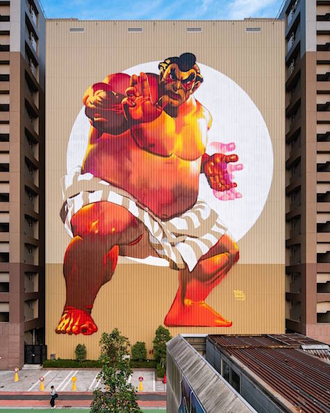 Sumo wrestler by Case Maclaim Pow Wow Japan on Art is Everywhere