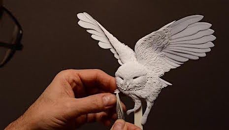 6_Owl_Paper Sculpture Calvin Nichols_AIE
