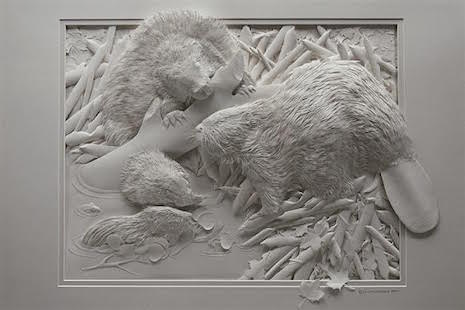 Beavers_Paper Sculpture Calvin Nichols_AIE