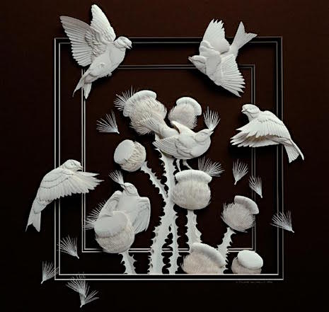 Flying Birds_Paper Sculpture Calvin Nichols_AIE