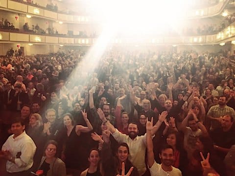 Attendees at Thievery Corporation Concert DC on AIE