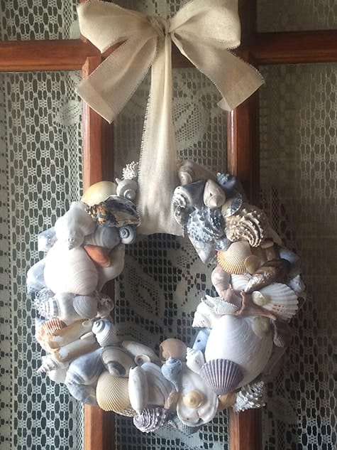 Shell wreath on Art Is Everywhere