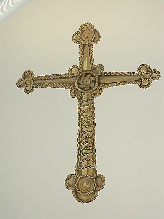 Trompe l'Oeil Cross, Murals, Before and After Transformations, Ashley Spencer,