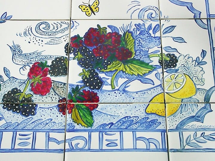 Close Up Mural, mural, Fine Art, Ashley Spencer, Tile China Scene--Cooktop Backsplash, 
