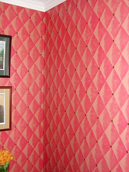 Faux Padded Harlequin Faux Padded Harlequin by Ashley Spencer - Belle Haven Home Tour