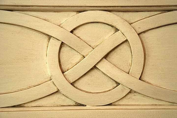 Buffet Glazing Design Detail - painted by Ashley Spencer