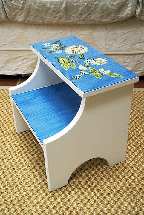 Side view Footstool After by Ashley Spencer