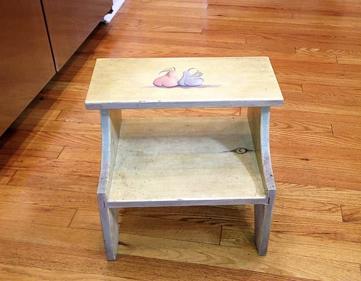 Footstool Before front view on ashley-spencer.com